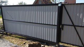 Купить сваи для ворот в Сатка. Заказать ворота на сваях под ключ от 22038 руб